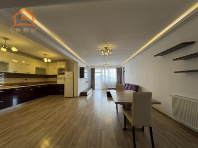 Isaran, ap. cu 3 camere, 96 mp + terasa 11.82, mobilat si utilat, loc de parcare